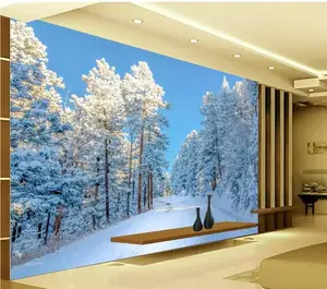 Custom 3D Wallpaper HD Snow Scene For Walls