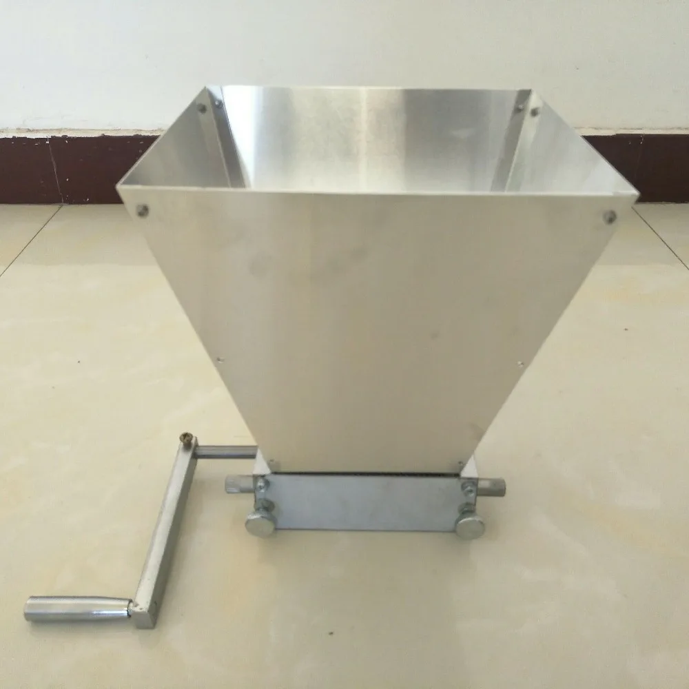 

homebrewing 403 stainless steel hand craft malt mill rollers wheat grain crusher