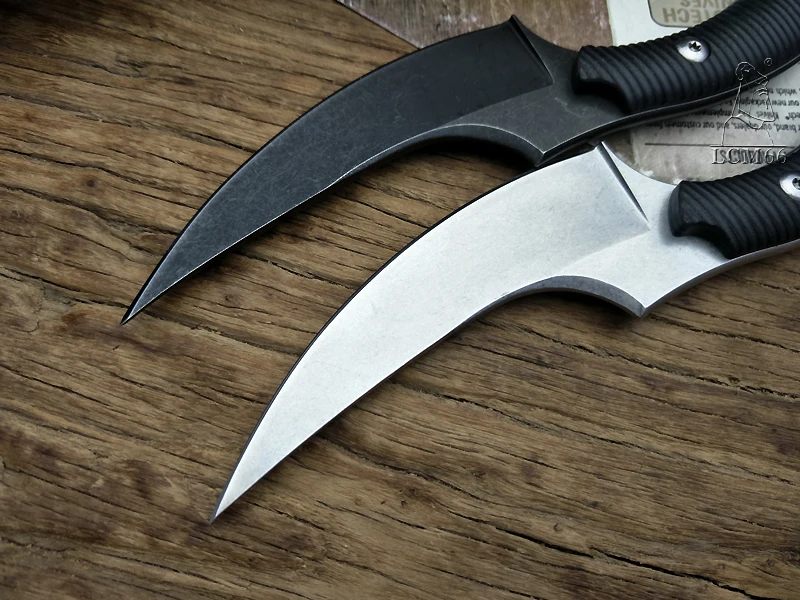 Тактический нож Mako karambit, M690, лезвие из нержавеющей стали, охотничьи ножи для выживания, фиксированные ножи, Черная Ручка G10, нож-коготь Bastine, инструмент