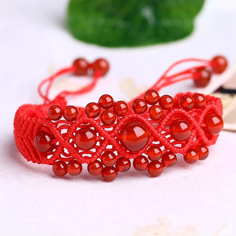 2018 New Arrivals Hot Sale Natural Stone Rope Bracelet Lucky for Women Woven Beads JDQJD001 Drop Shipping | Украшения и