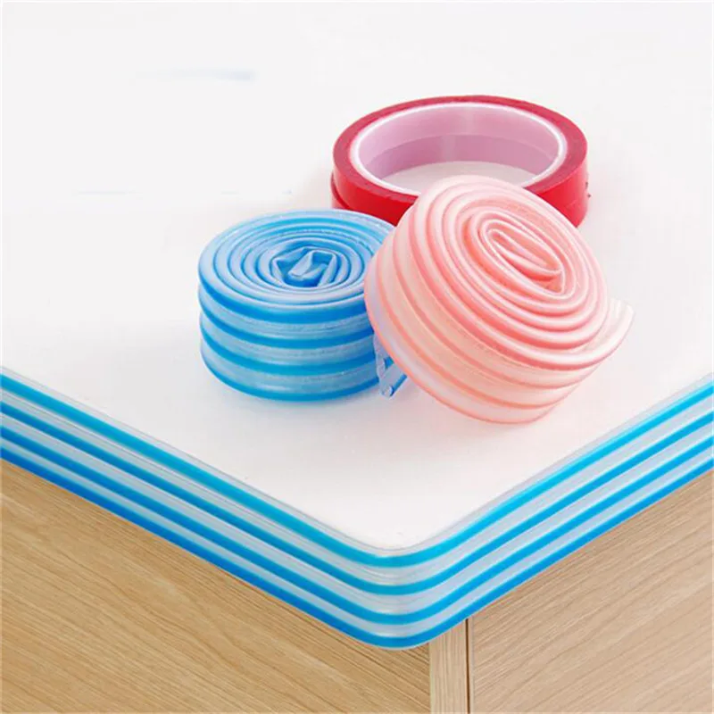 

Safety Table Desk Strip Edge Corner Cushion Guard Strip Soft Kids Children Safe Protection Bar Strip Thicken Bumper 2 Colors