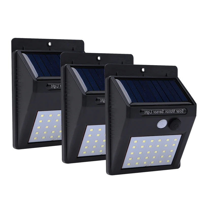 

1-4pcs LED Solar Power Lamp Waterproof Human Motion Sensor Outdoor Solar Light Manual Switch for Garden Decoration