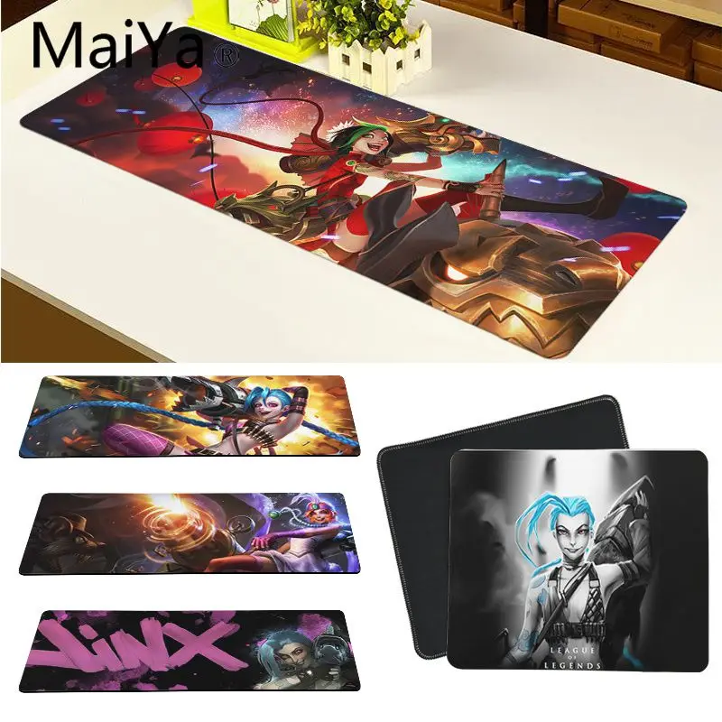 

Maiya Top Quality LOL League of Legends Jinx Natural Rubber Gaming mousepad Desk Mat Free Shipping Large Mouse Pad Keyboards Mat