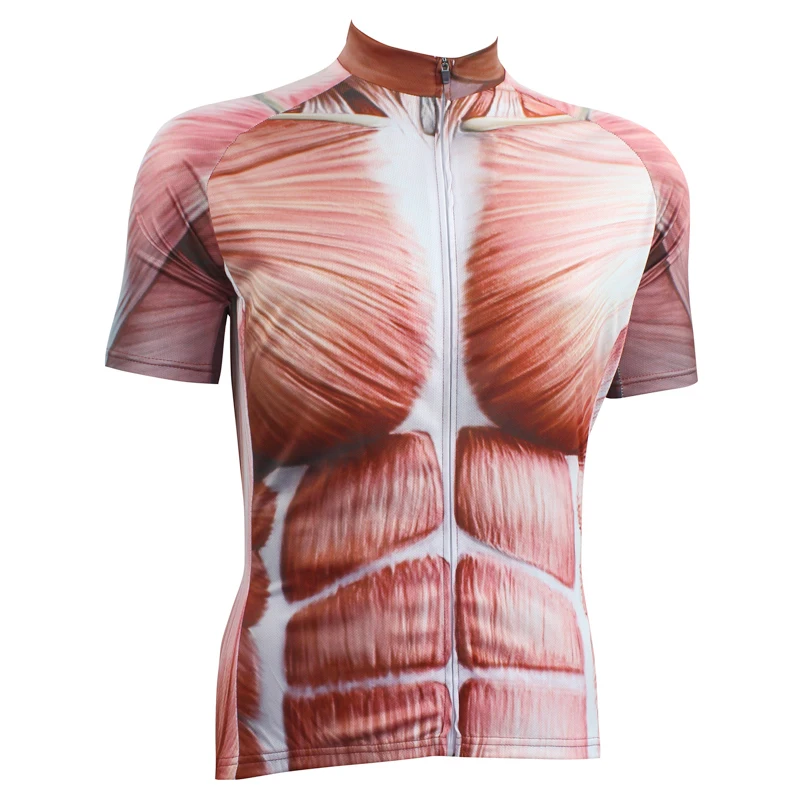 

New Muscular Alien SportsWear Mens Cycling Jersey Cycling Clothing Bike Shirt Size 2XS TO 5XL