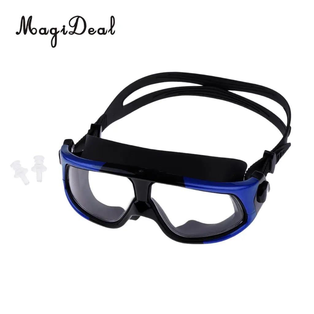 MagiDeal Unisex Anti-Fog Diving Mask Snorkeling Kayak Goggles w/ Ear Plug for Water Sports Freediving Swimming SCUBA Snorkeling