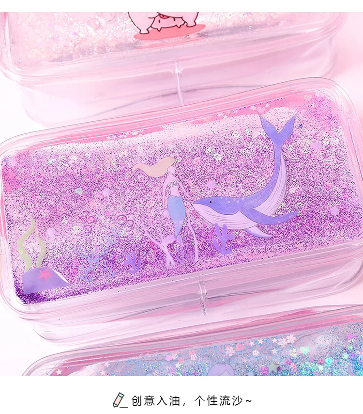 Kawaii bling bling caneta caso bonito glitter