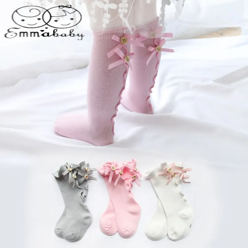 Милые детские гольфы Emmababy для девочек чулки хлопковые теплые леггинсы малышей |