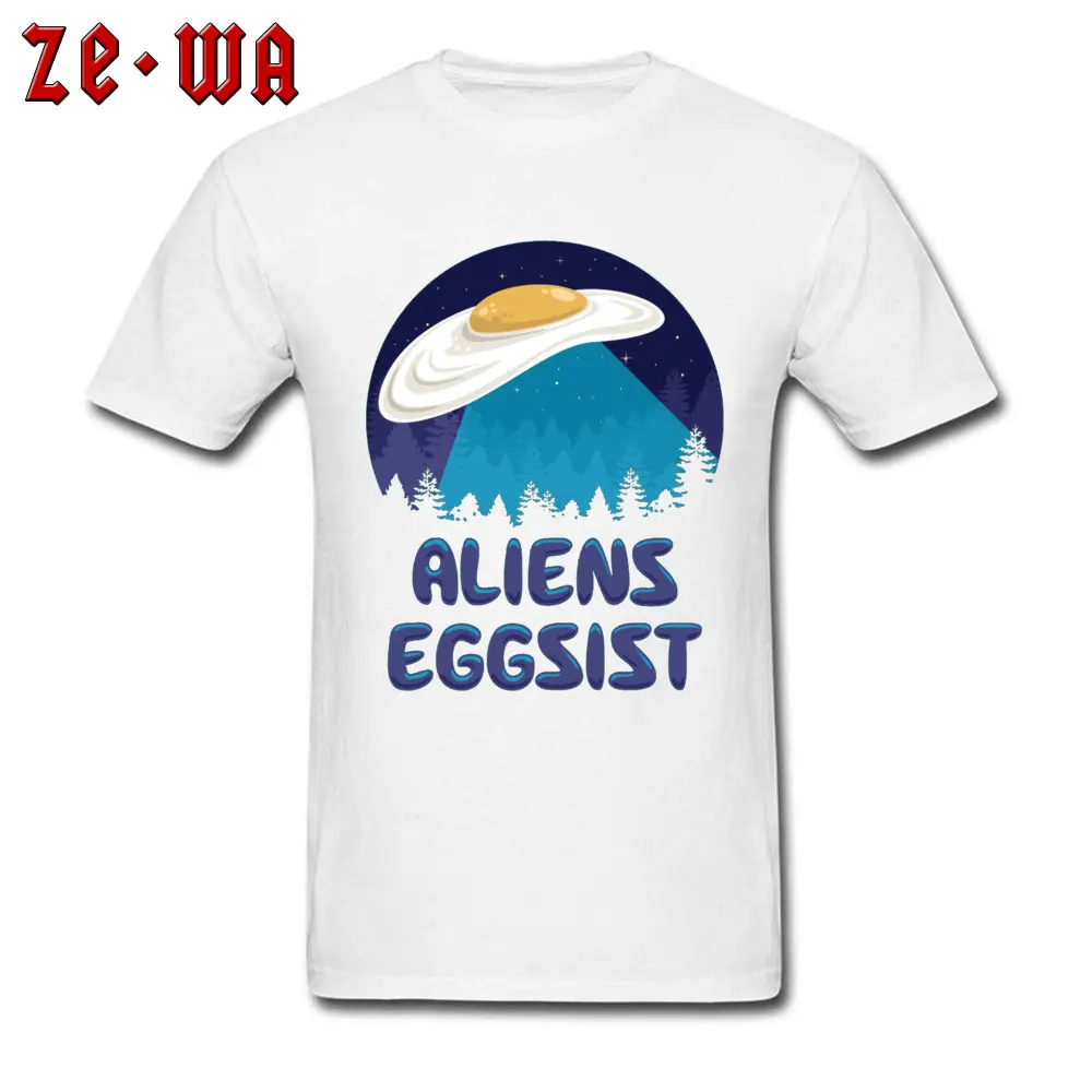 Aliens Eggsist -2639 O Neck T-Shirt Summer Tops T Shirt Short Sleeve New Arrival 100% Cotton Fabric Normal Tops Tees Normal Men Aliens Eggsist -2639 white