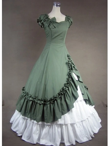 Green Classic Gothic Victorian Dress ...