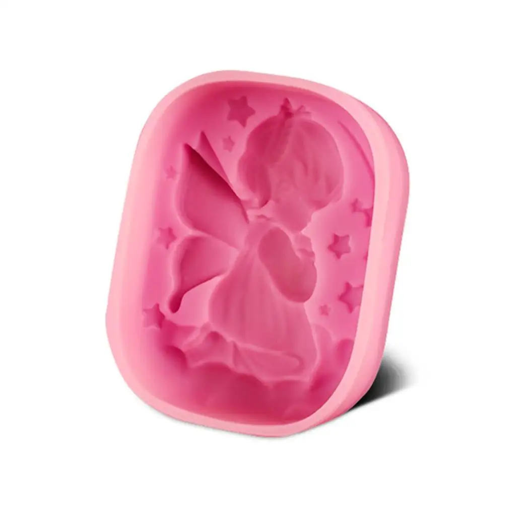 

DIY Durable Pattern Fondant Cake Mold Kitchen Decoration Cake Pink Tools
