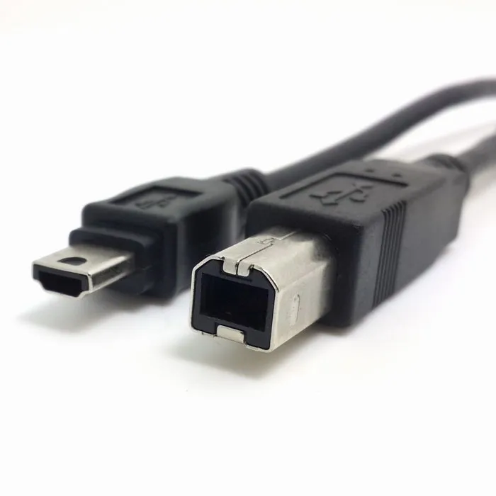 Mini A Mini USB 2.0 5Pin A Type Male to USB 2.0 B Type Male OTG Host