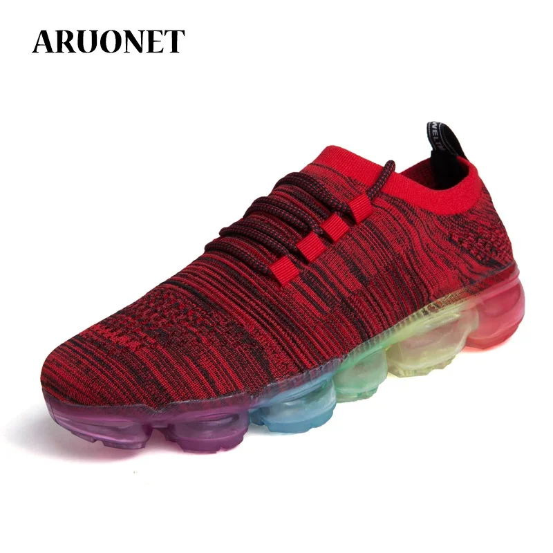 

ARUONET Summer Comfort Men Shoes Quality Lace Up Casual No-Slip Soft Men Footwear Male Air Mesh Wear-Resistant Sports Shoes