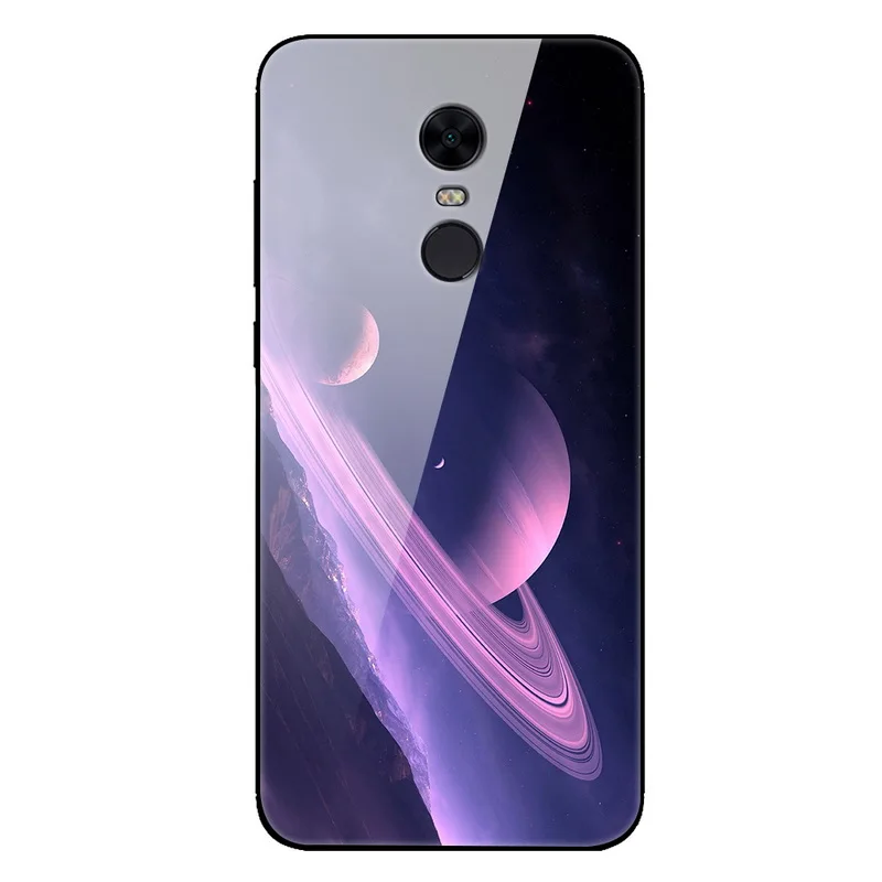 Чехол для Xiaomi Redmi 5 Plus чехол из закаленного стекла с изображением планеты и