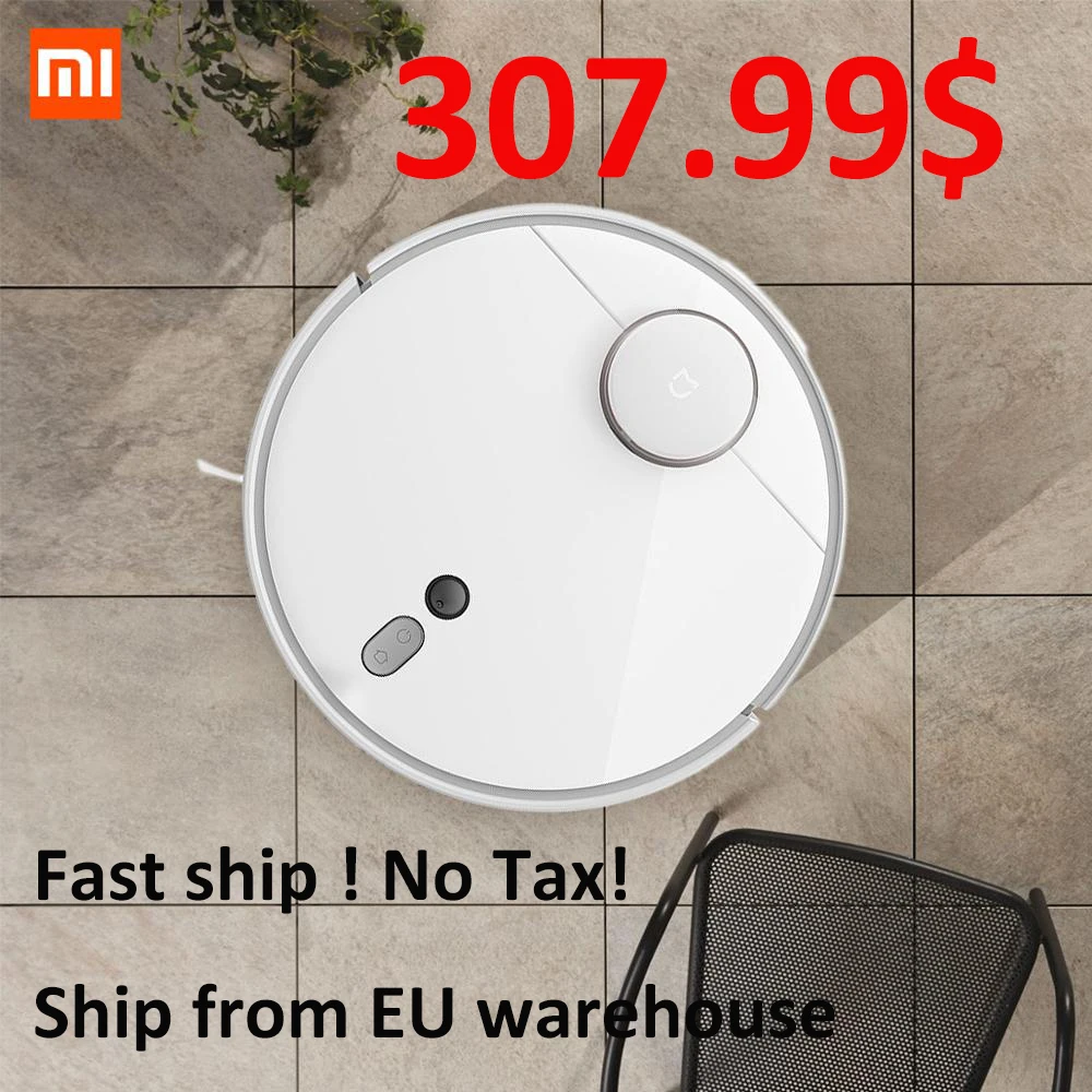 

New Xiaomi Mi Robot Vacuum Cleaner 1S for Home Automatic Sweep Dust Sterilize Smart Planned Mijia App And Xiaoai Voice Control