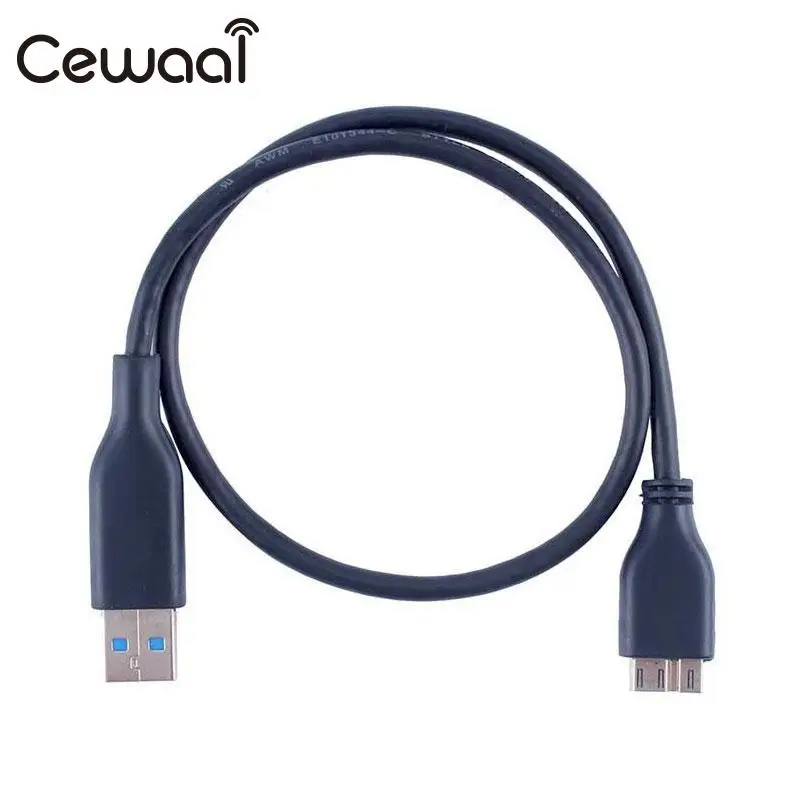 

52CM USB3.0 Male A To Micro B External HDD mobile Hard Disk Data Cable Wire Lead Cords DC 5V
