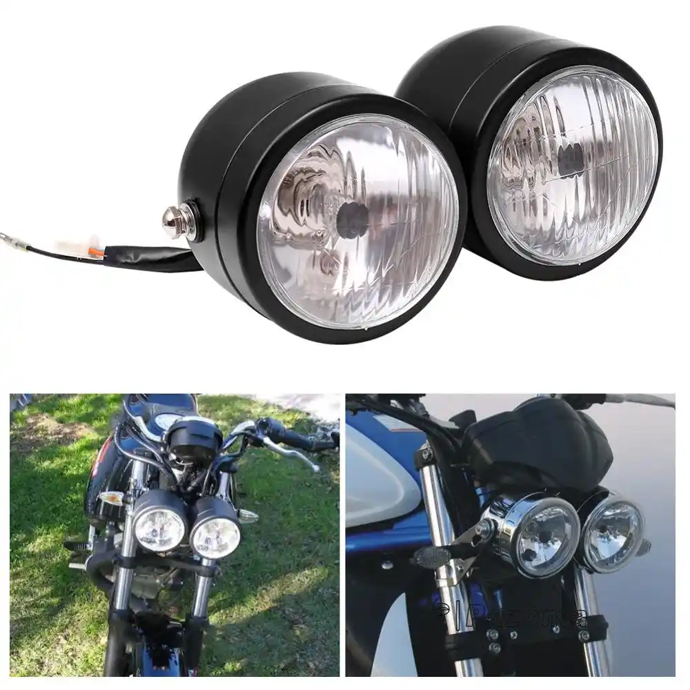 custom headlights for bikes
