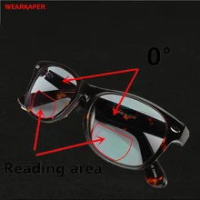 WEARKAPER переход солнцезащитные фотохромные бифокальные очки для чтения мужские оправы acetate дальнозоркости Для мужчин Gafas de lectura 1-3,0
