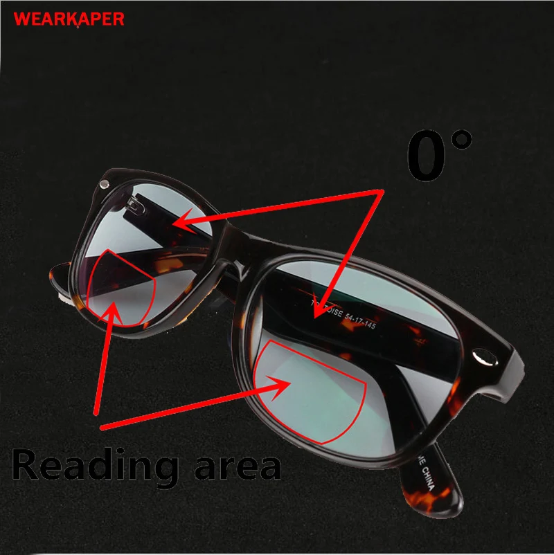 

WEARKAPER Transition Sun Photochromic Bifocal Reading Glasses men Acetate Frame Presbyopia Eyewear Men Gafas de lectura 1-3.0