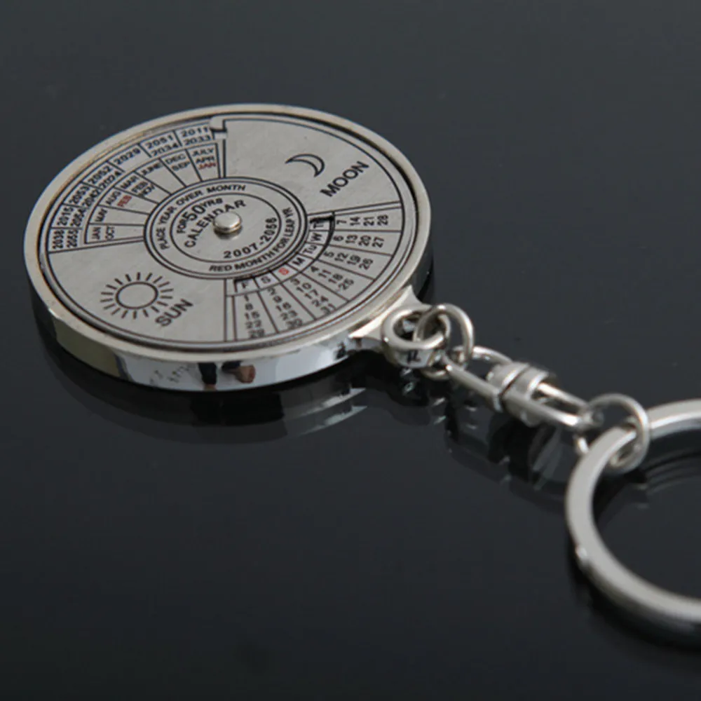 50 лет календарь брелок мини металлическое кольцо компас-брелок для пешего туризма кемпинга спорта на открытом воздухе выживания Инструменты