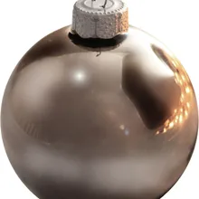 Принимаются индивидуальные заявки-безделушки украшения Рождественская елка украшение из стеклянных шариков 80 мм Серебряный дым Шар Орнамент-блестящий