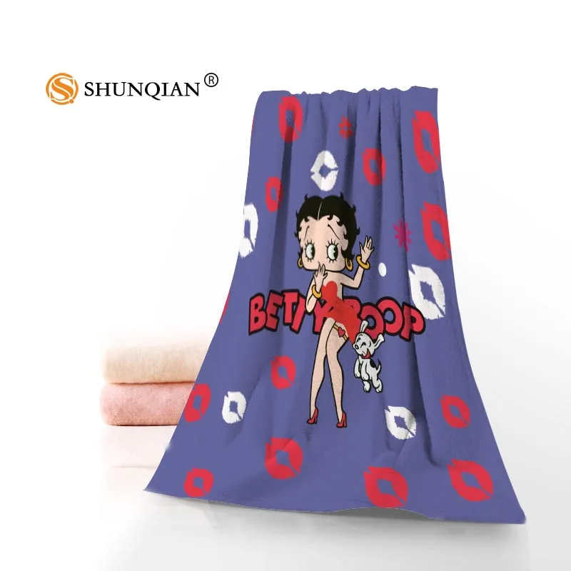 Betty Boop полотенце s банные полотенца из микрофибры Путешествия, пляж, лицо полотенце на заказ креативное полотенце Размер 35 X75cm, 70X140 cm A8.8 - Цвет: 18