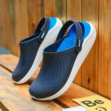 Летние шлепанцы; Мужская обувь; дышащие Вьетнамки; пляжные сандалии; уличные шлепанцы; повседневная обувь для пар; Zapatos De Hombre