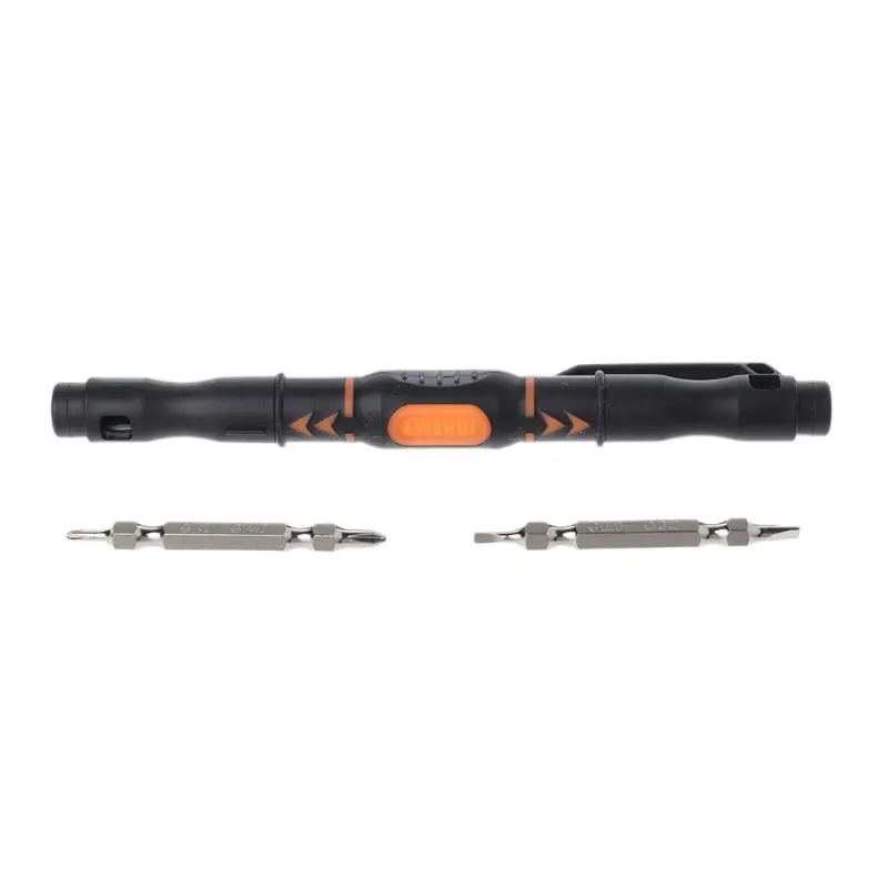 

Portable 3 in 1 Double-head Bits Screwdriver Pen with Magnetic Two Way Slotted and Phillips Bits DIY Repair Tool Kit