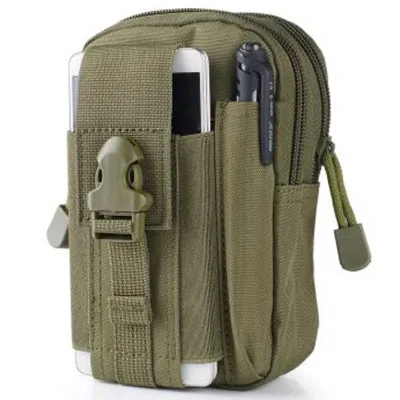 Поясная сумка для мужчин, многофункциональная, водонепроницаемая, военный пояс, поясная сумка, кошелек для мобильного телефона, дорожная сумка, поясная сумка, LWT00 - Цвет: Армейский зеленый