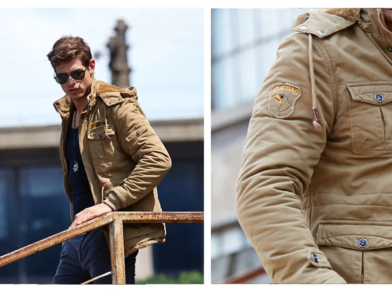 BOLUBAO Новая мужская зимняя куртка, модная теплая Толстая куртка, пальто с капюшоном, военная куртка пилота, Мужская ветровка, куртка, пальто