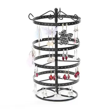 

Multifunctional Jewelry Holder Earrings Ear Stud Necklace Jewelry Display Stand Metal Rotating High Quality Display Stand Holder