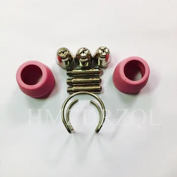 

SG55 AG60 9Pcs Consumables KIT Electrodes Sheild Cups TIPS Spacer Guide for Plasma Cutter Welder Torch 9PK