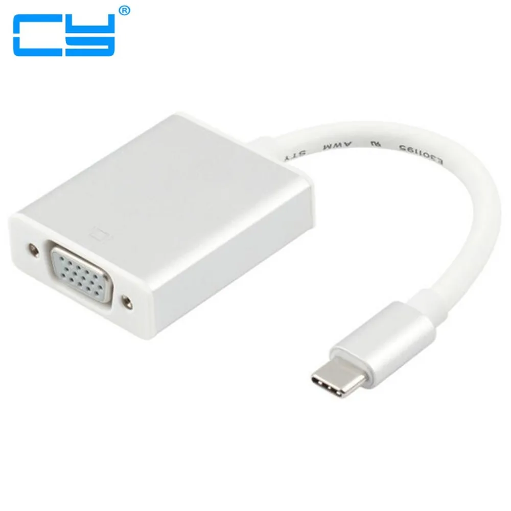 USB 3 1 Тип c Type-C USB-C USB3.1 для VGA 1080 P адаптер видео HDTV разъем 20 см Ma book 12 | Компьютеры и