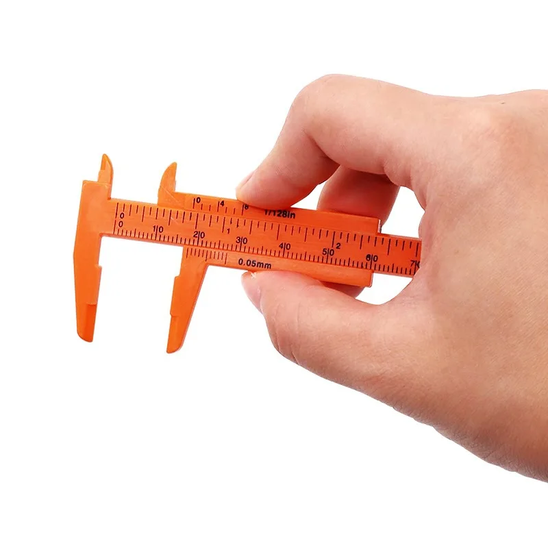 Mini Plastic Vernier Caliper Gauge Micrometer 80MM Mini Ruler Accurate Measurement Tools Standard Vernier Caliper