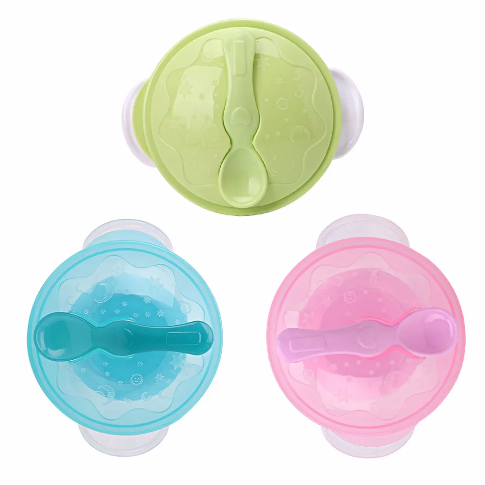 Slip-resistant Wall Suction Child Tableware Baby Kids Sucker Dishes Gravity Bowl