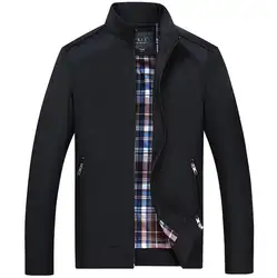 Smeiarar 2019 высокое качество весенняя куртка Для мужчин модные Повседневное одноцветное Цвет воротник хлопок осень мужской куртки пальто P-B-6823