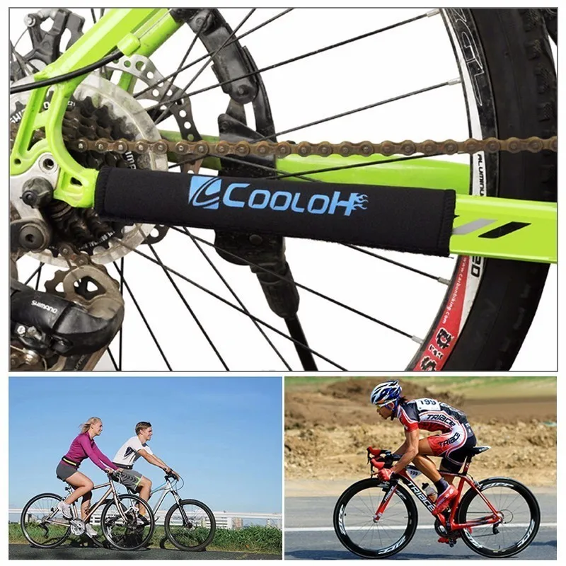 MTB Road Frame Chain Protector Pad Wrap Cover Bike Front Fork Protection