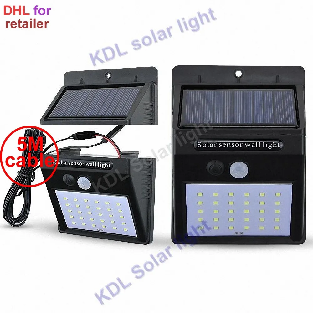30 led 500 лм Солнечный свет раздельный монтаж pIR motion 3 senser 450 люмен 36 LED Li IP Новый 20 5 м