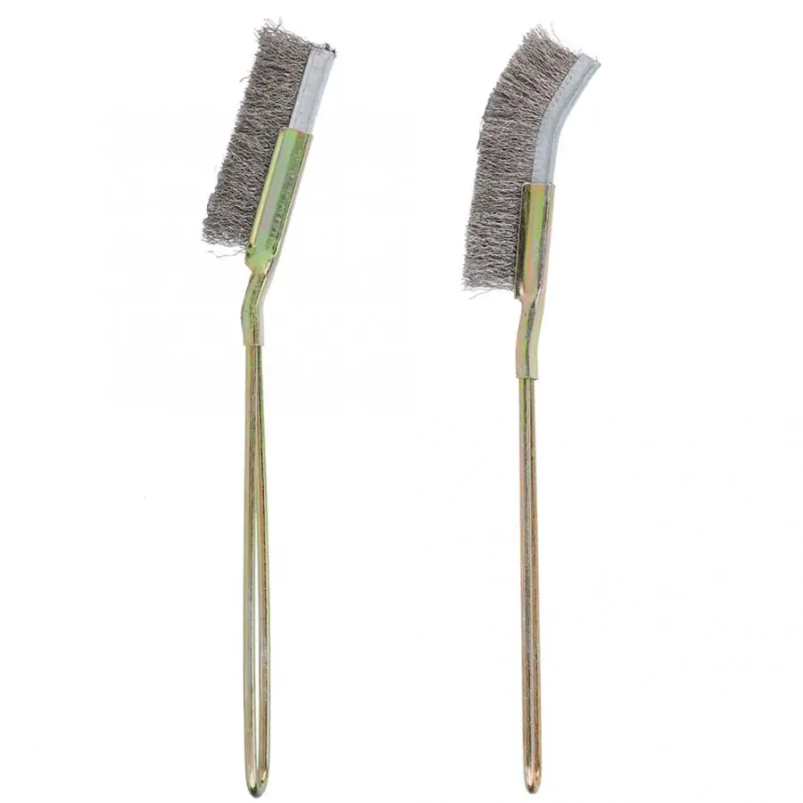 

Curved / Straight Head Steel Soft Bonsai Brush Garden Cleaning Tool Bonsai Brush