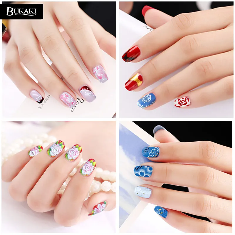 BUKAKI 9 шт./лот Краски лак для ногтей Nail Art комплект УФ гель рисовать Лаки Гибридный
