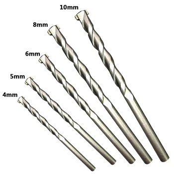 

Round Shank Spiral Flute Rotary Masonry Drill Bits Set 4/5/6/8/10mm Galvanized Drills for Drilling Concrete Brick Tile