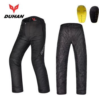 

DUHAN Winter Moto Racing Pants Motorcycle Ride Pant Male Cross Country Knight Locomotive Equipment Wrestling Warming trousers 09