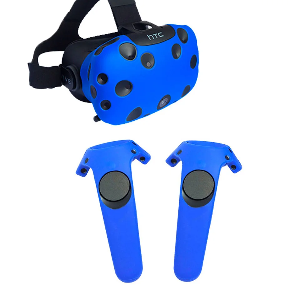 Vr силиконовый чехол Эластичный Защитный контроллеры ручка для Htc Vive Очки