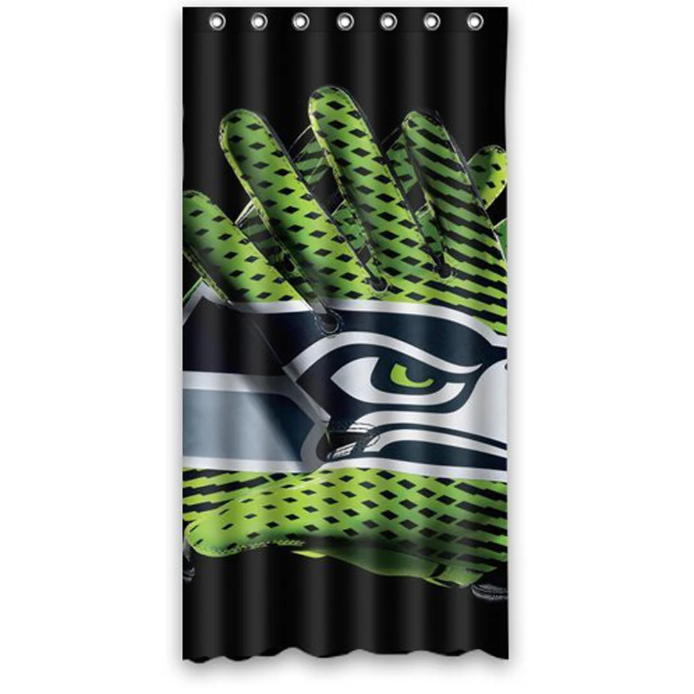 Seahawks перчатки водонепроницаемый полиэстер на заказ занавеска для душа|Шторы