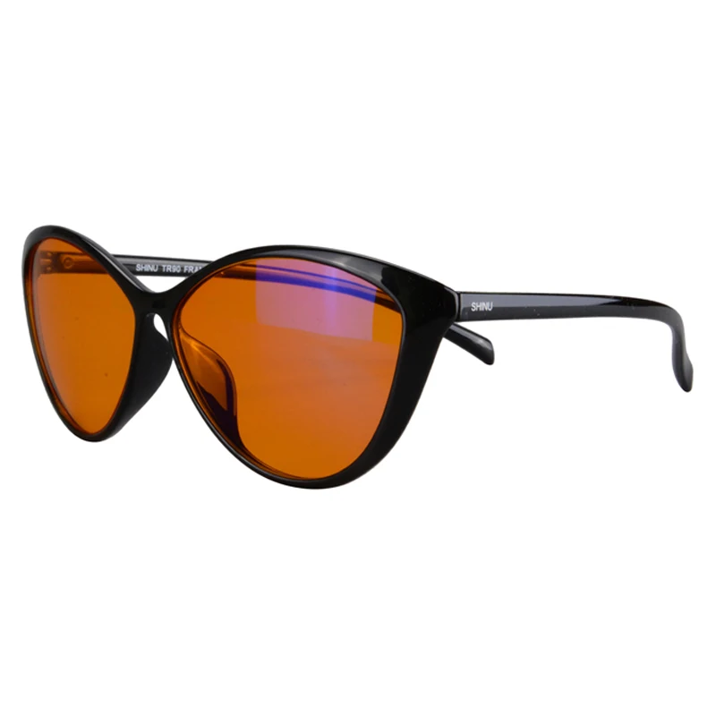 Для женщин Для мужчин компьютер очки UV400 Анти-голубой солнцезащитные очки Antifatigue переход солнцезащитные очки синий светофильтр фотохромные очки - Цвет оправы: 5865C1 orange lenses