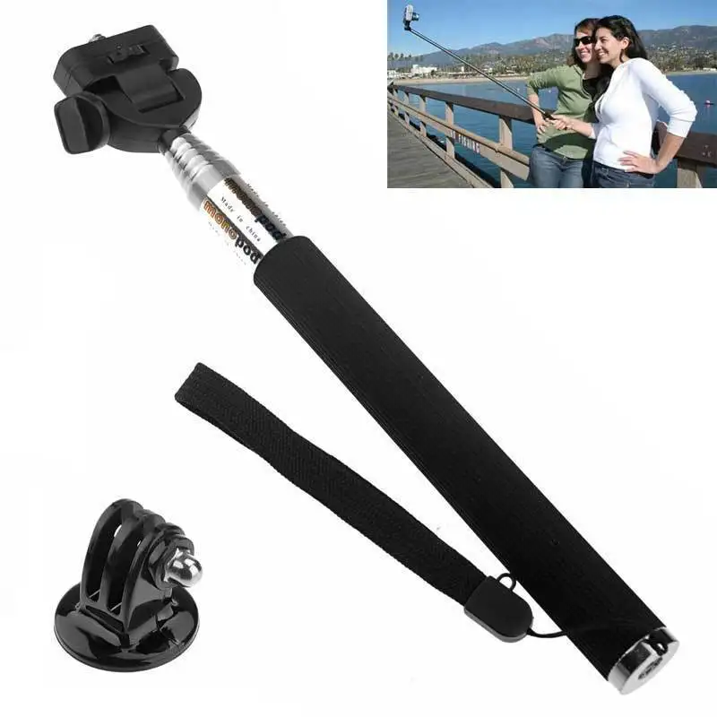 5pcs Gopro Accessories Aluminium Handheld Monopod With Tripod Mount