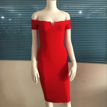 Высокое качество Новые черные с открытыми плечами красные румяна белые бандажные платья осенние платья платье+ костюм