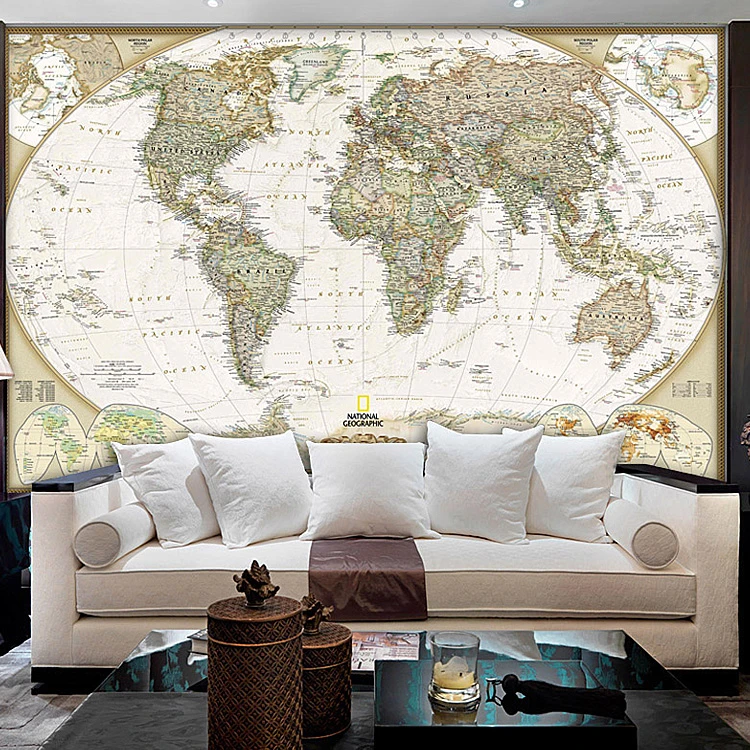 世界地図3d壁紙テーマ ホテル リビング ルーム寝室大壁画壁紙ペースト から ステレオ背景 Wallpaper Combination Wallpaper Mapwallpaper Door Aliexpress
