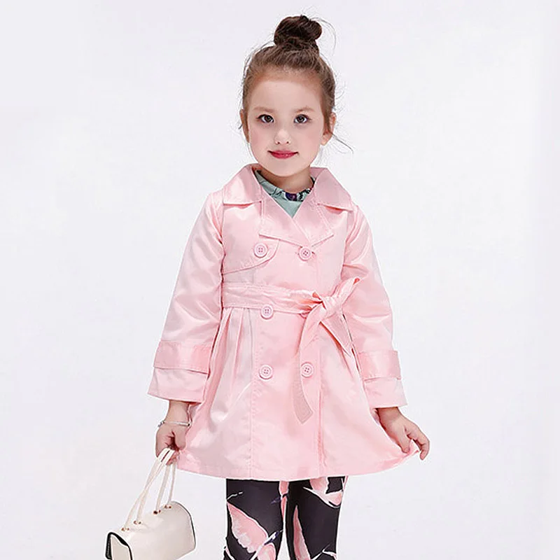 2016 Pink Jacket For Infant Girl Jackets Solid Autumn Winter Girls