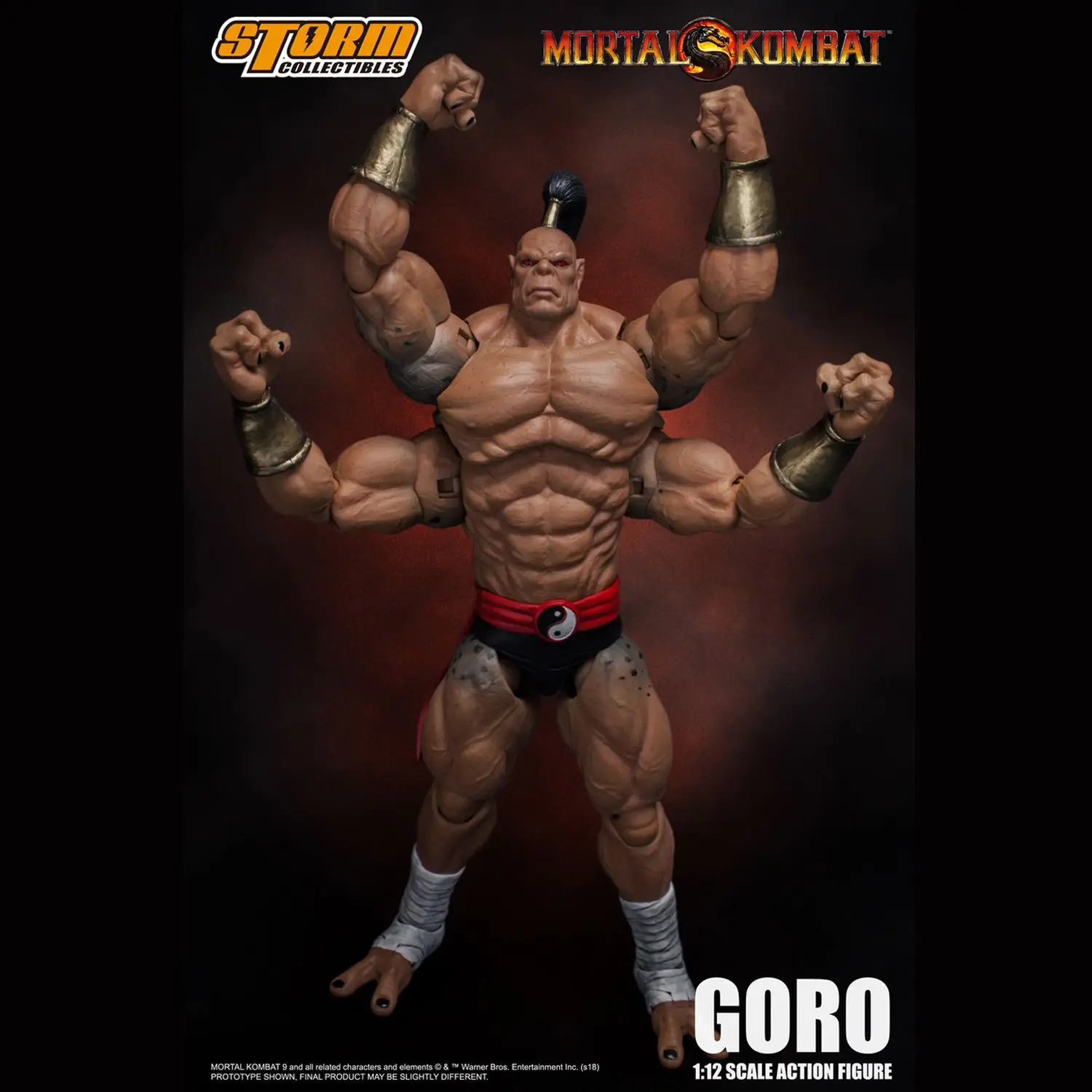 Игрушки от Storm 1/12 mmoral Kombat BOSS GORO Коллекционная Фигурка двойная голова скульптурная версия для фанатов праздничный подарок