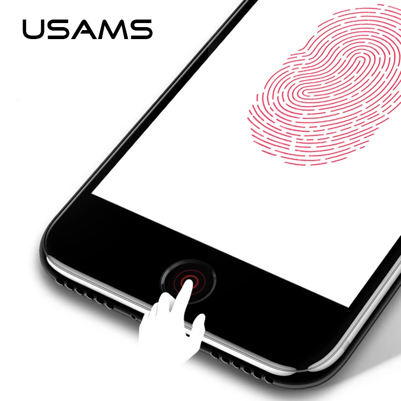 USAMS Универсальный Главная Кнопка Стикеры анти Touch ID для iPhone 5S/6/6 s/7/8 iPad Air 2 3 4